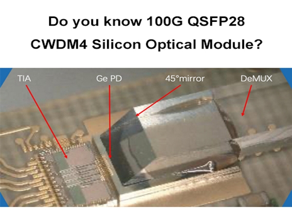 Do You Know 100G QSFP28 CWDM4 Silicon Optical Module?