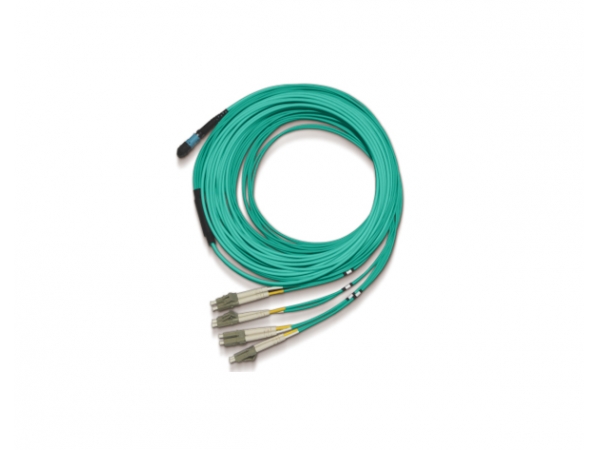 Câble répartiteur optique passif Ethernet MPO vers 8xLC 5m